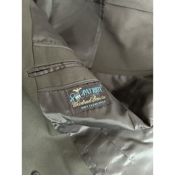 US Military Patriot Uniform Green Jacket Blazer Weintraub Bros 420R 104 Infantry - Picture 10 of 12